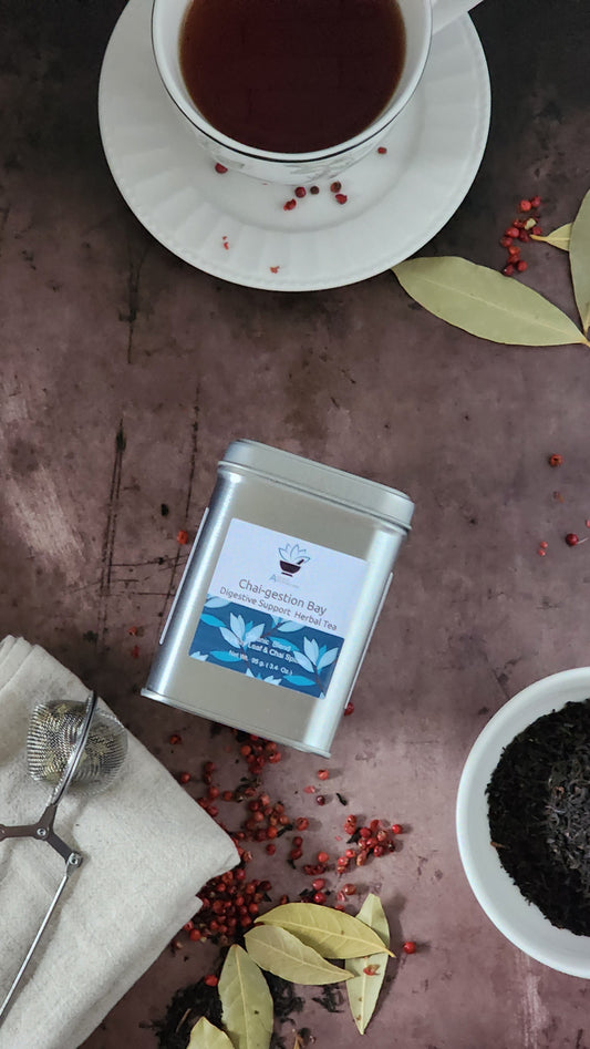 Chai-gestion Bay - Digestive Support Herbal Loose Tea with Strainer