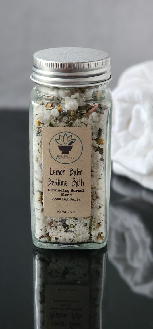 Lemon Balm Bath - Grounding Herbal Blend Soaking Salts