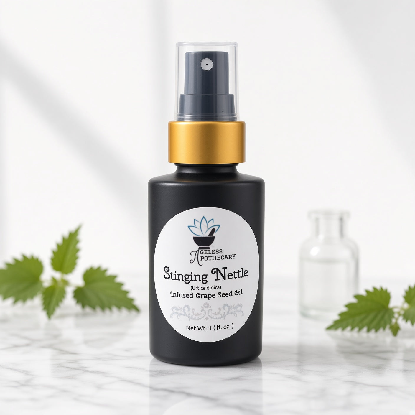 Stinging Nettle Infused Grape Seed Oil (Urtica dioica & Vitis vinifera)