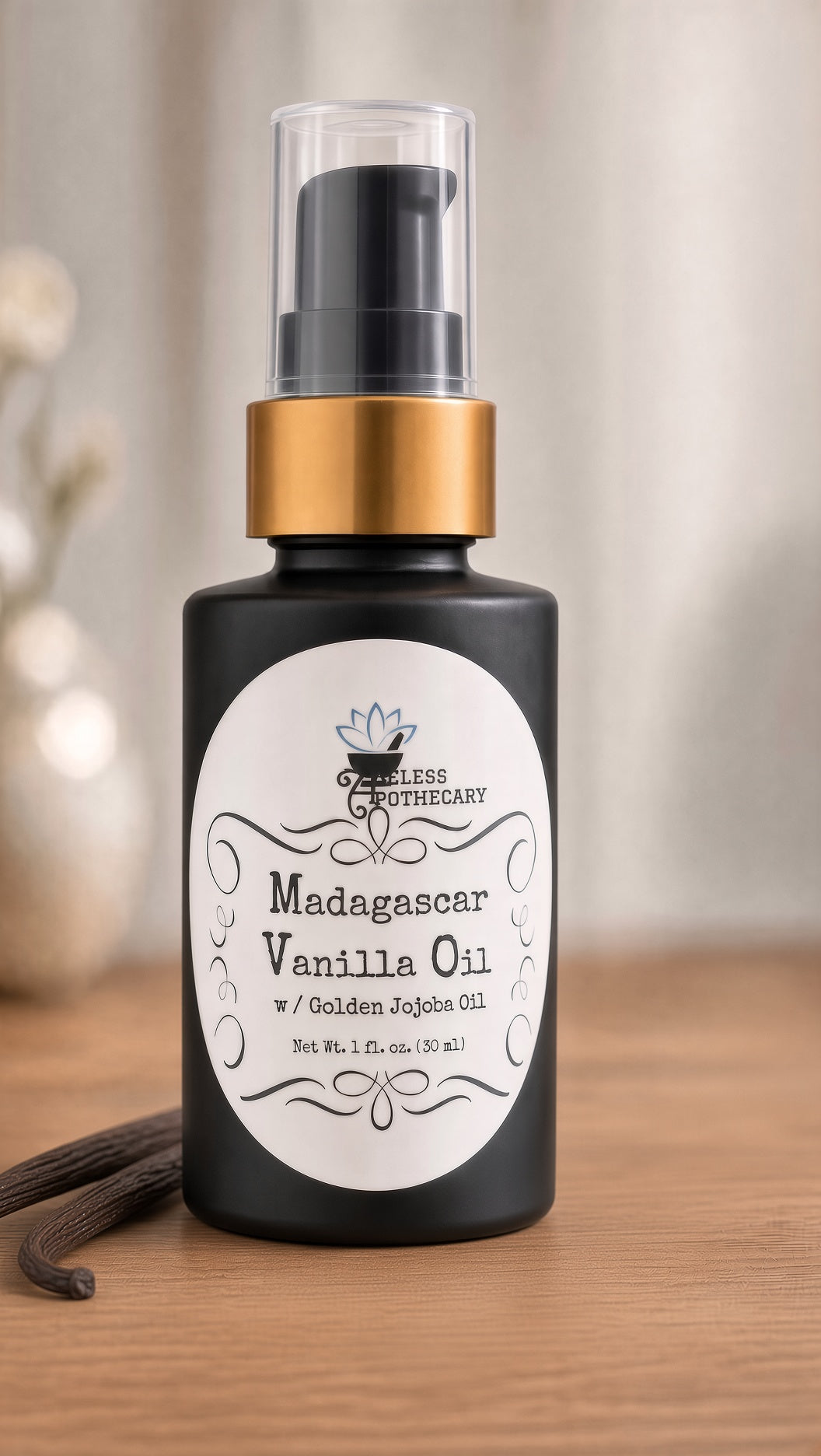 Madagascar Vanilla Bean Oil Infused in Golden Jojoba Oil