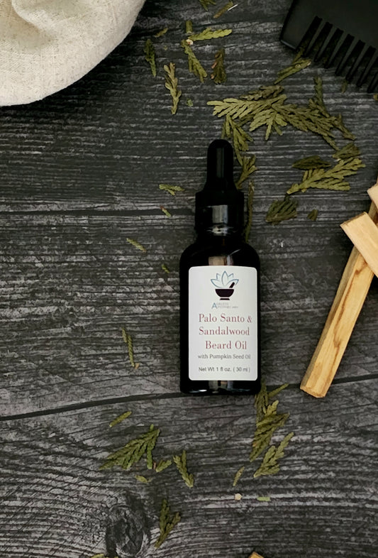 Palo Santo & Sandalwood Beard Oil with Pumpkin Seed Oil