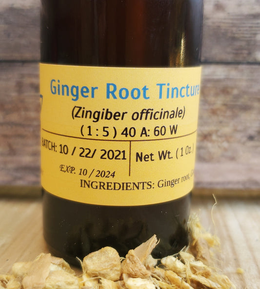 Ginger Root Tincture (Zingiber officinale)