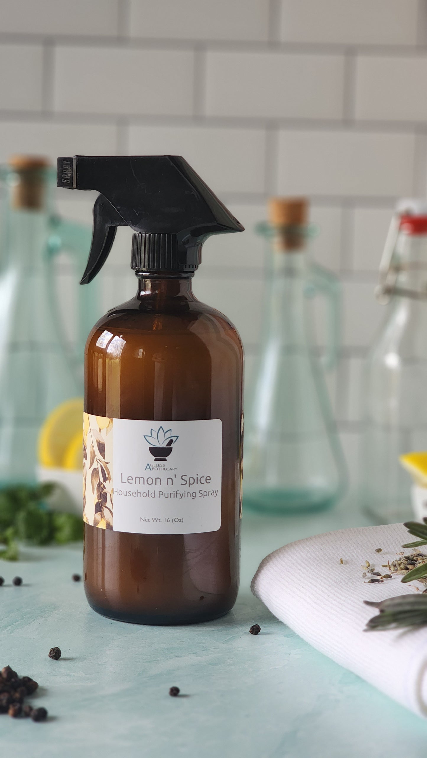 Lemon N' Spice Organic Air Purifying Mist 16 oz