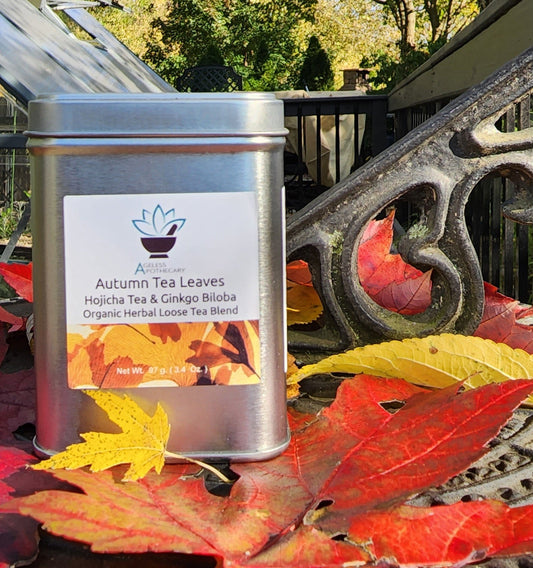 Autumn Tea Leaves Loose Tea Blend with Strainer