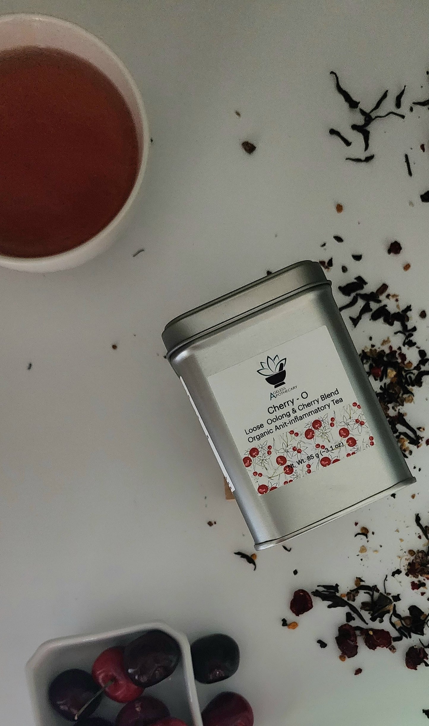 Organic Cherry Oolong Tea Blend "Cherry-O" (Loose)