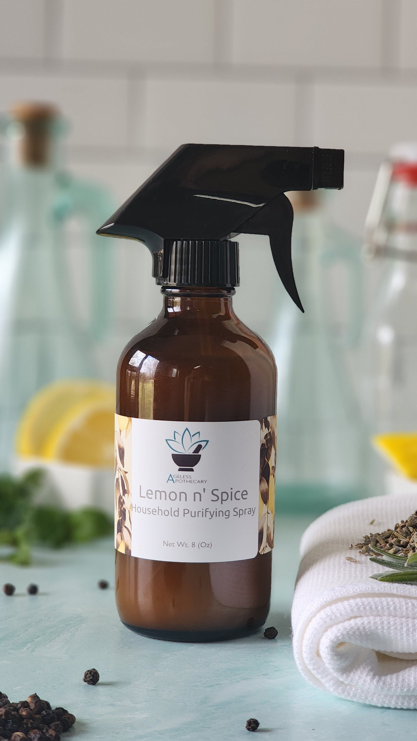 Lemon N' Spice Organic Air Purifying Mist 8 oz