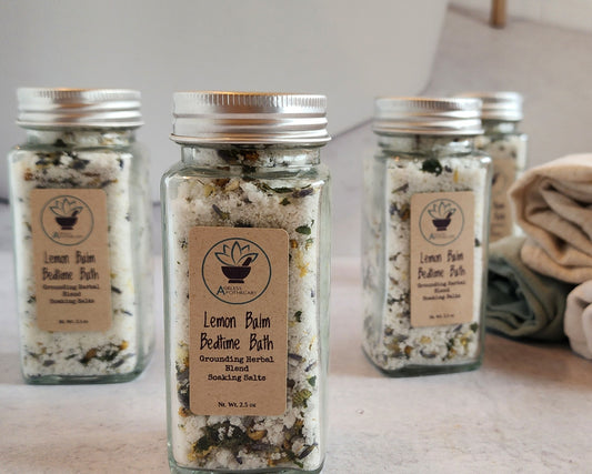 Lemon Balm Bath  - Grounding Herbal Blend Soaking Salts