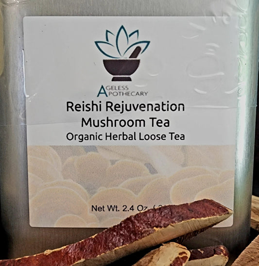 Reishi Rejuvenation Mushroom Loose Tea with Strainer