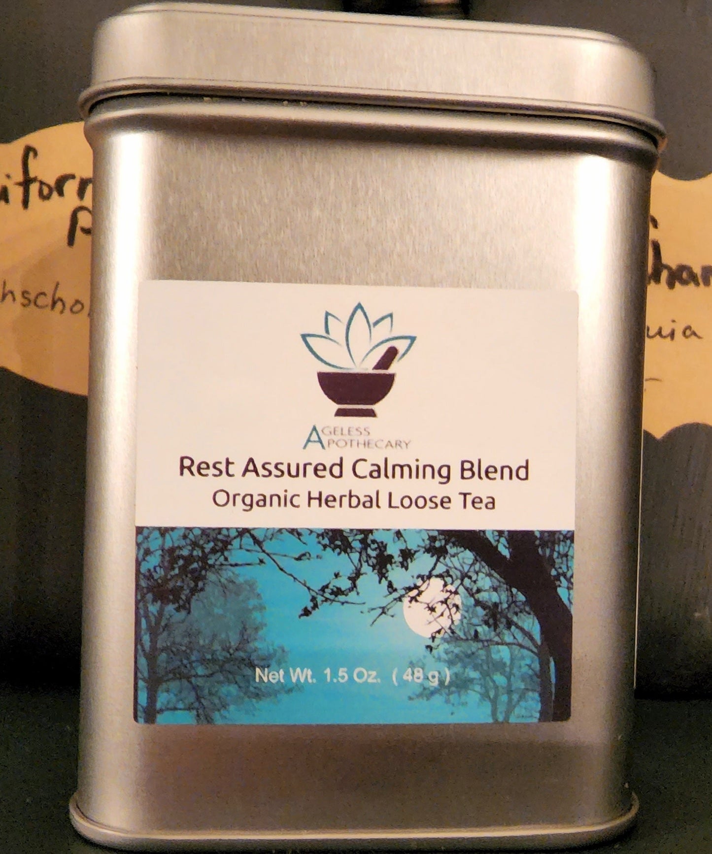 Rest Assured Herbal Loose Tea Blend with Strainer