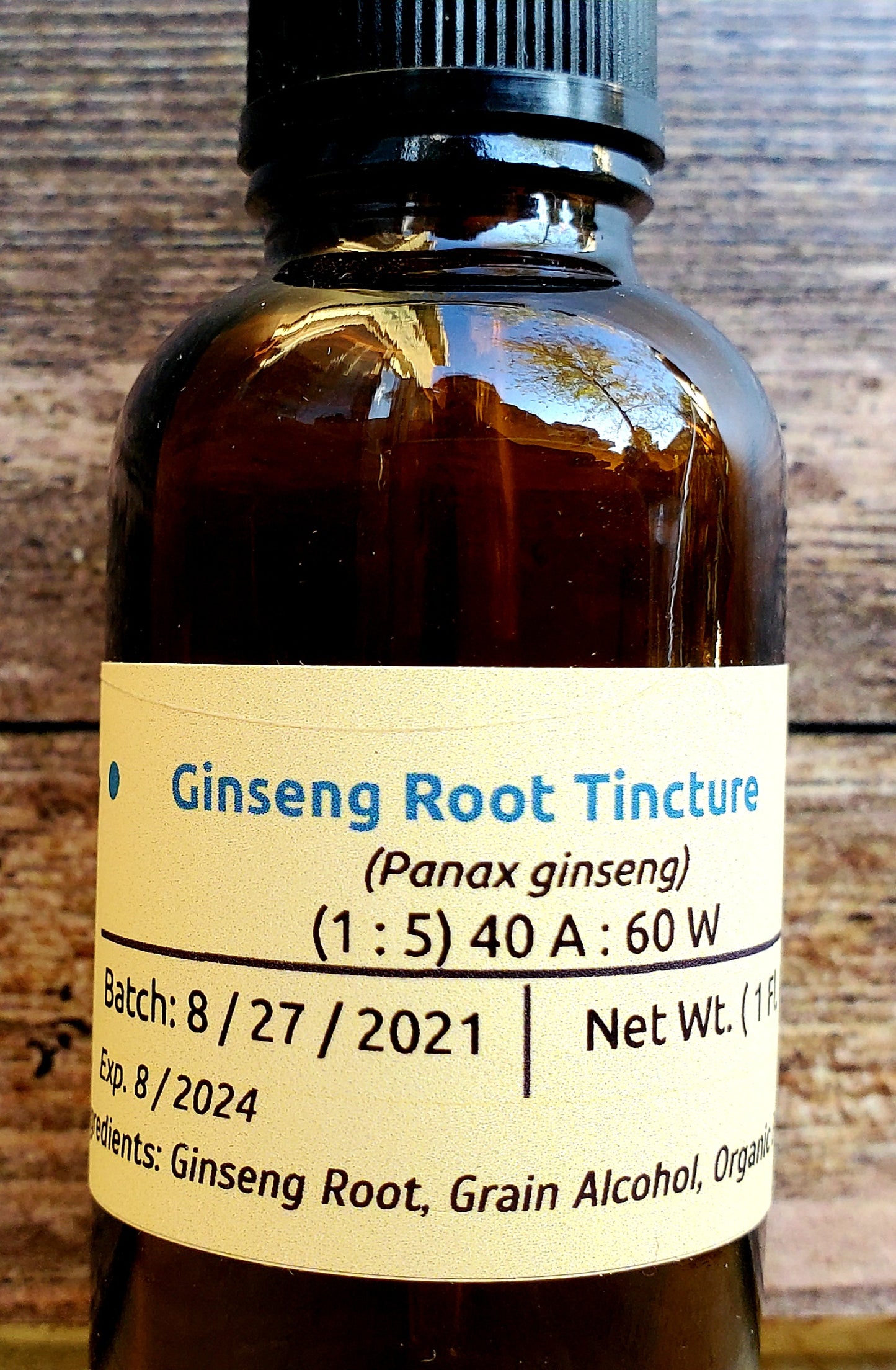 Ginseng  Tincture (Panax ginseng)