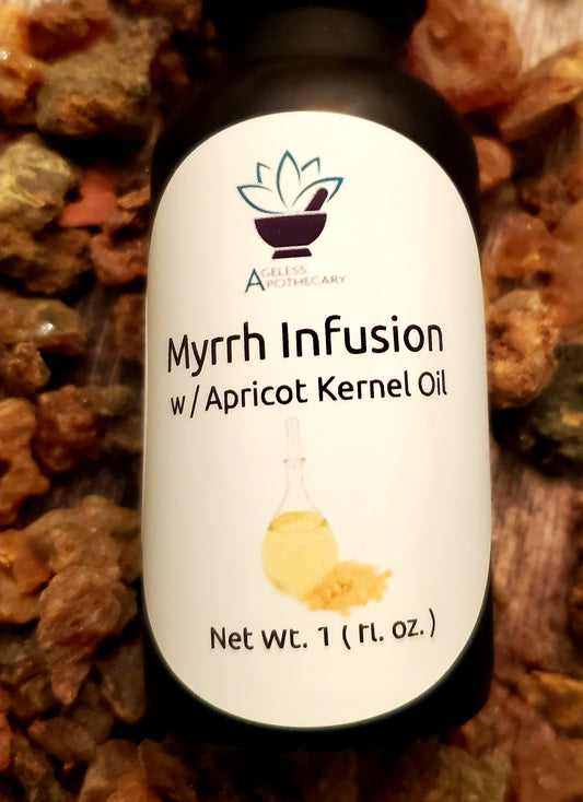 Myrrh Oil Infused in Apricot Seed Oil ( Commiphora myrrh & Prunus armeniaca )