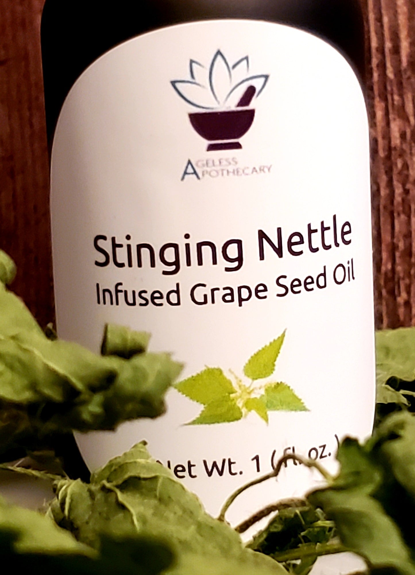 Stinging Nettle Infused Grape Seed Oil (Urtica dioica & Vitis vinifera)