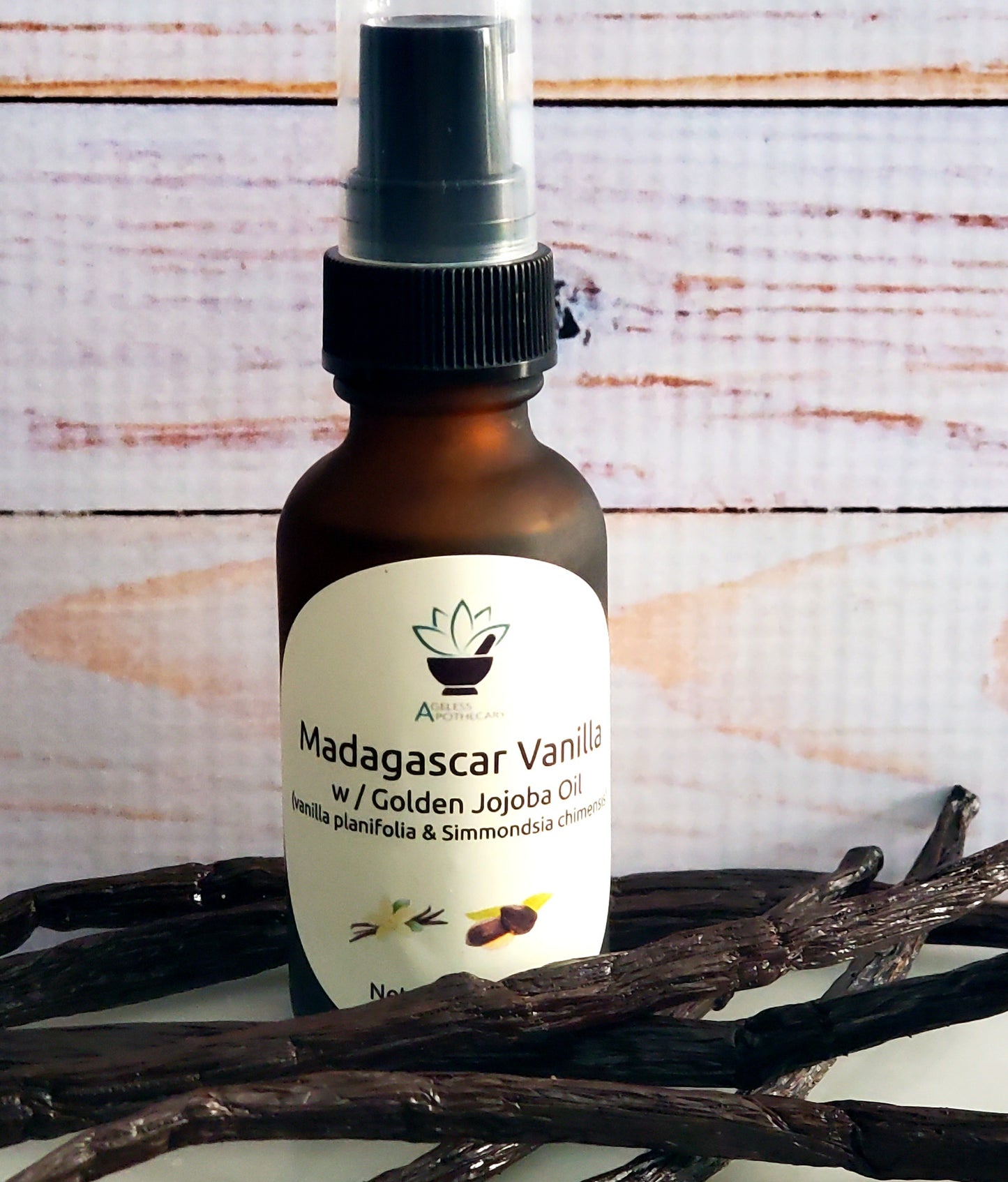 Madagascar Vanilla Bean Oil Infused in Golden Jojoba Oil (v. planifolia and Simmondsia)
